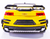 Металлическая машинка. Модель машины Chevrolet Camaro, масштаб 1:24, цвет - желтый, свет, звук, открывается капот, двери, багажник