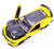 Металлическая машинка. Модель машины Chevrolet Camaro, масштаб 1:24, цвет - желтый, свет, звук, открывается капот, двери, багажник