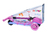 Детский трёхколёсный самокат Scooter Mini Micar Zumba Розовый складной со светящимися колёсами