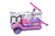 Трёхколёсный самокат Scooter Micar 3 в 1 Transformer для детей от года с сиденьем и ручкой родителей Розовый