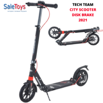 Двухколёсный самокат Tech Team City Scooter Disk Brake 2021 Чёрный