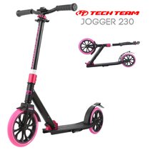 Двухколёсный самокат Tech Team TT Jogger 230 2020 Чёрно-розовый
